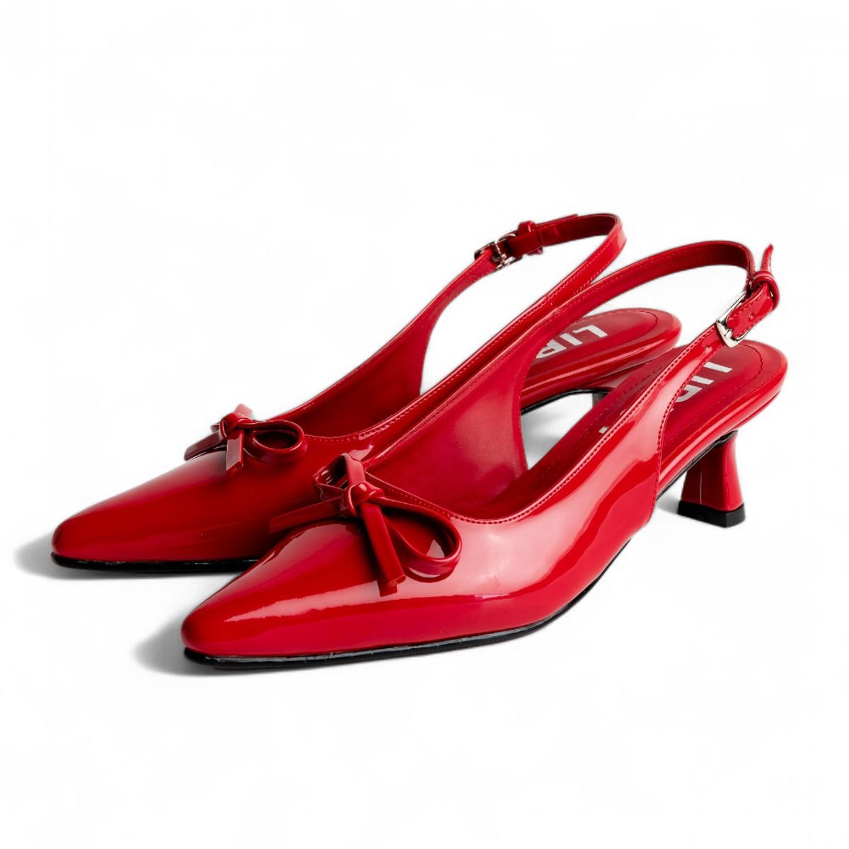 LB LIBBY CALZADOS Y ACCESORIOS - ZAPATOS STILETTOS PARA DAMAS TACO 5 COLOR ROJO