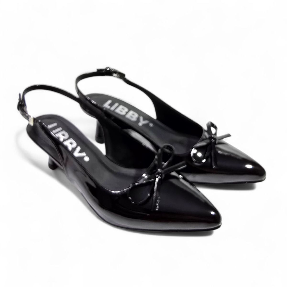 LB LIBBY CALZADOS Y ACCESORIOS - ZAPATOS  STILETTOS PARA  DAMAS TACO 5 COLOR NEGRO