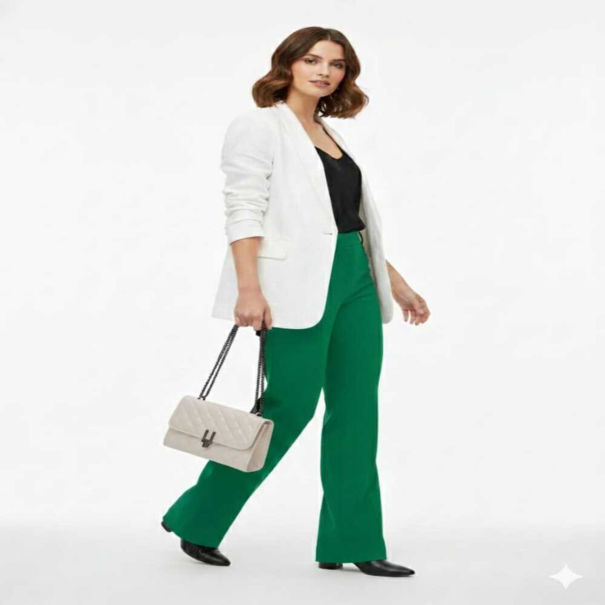 GENERICO - Bolso cuadrado  con cadena para mujer