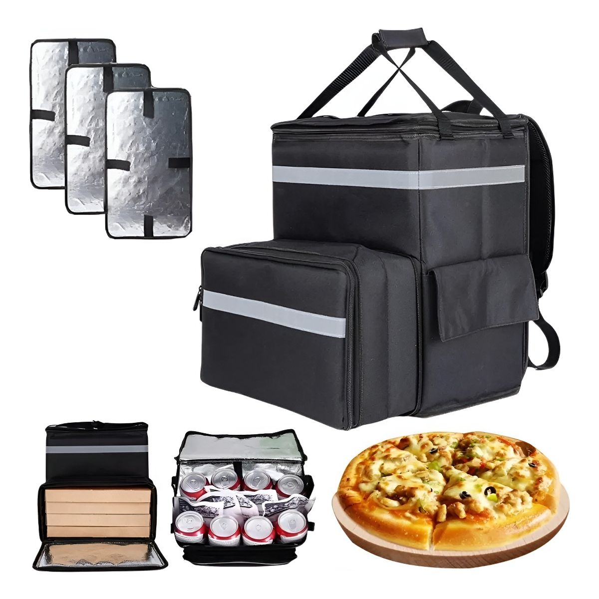 EVERSO - Mochila Termica Delivery Repartidor Uber Bolsa Enfriadora