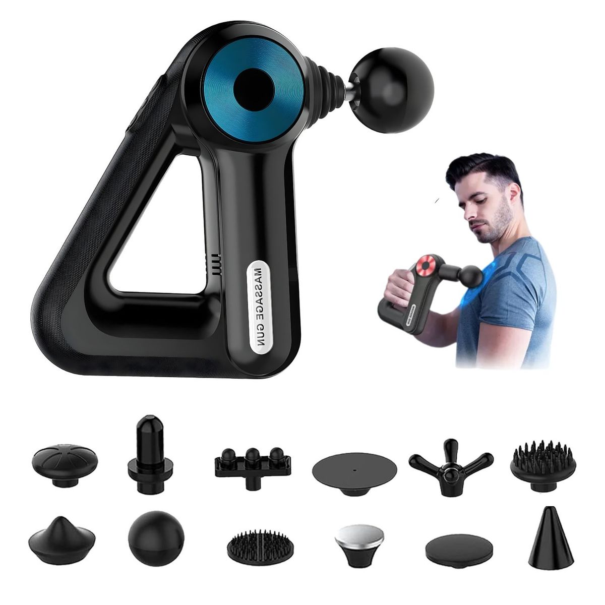 VICTORIA - Masajeador Corporal PowerFlex Victoria Han Multiagarre para Dolor y Recuperación Muscular