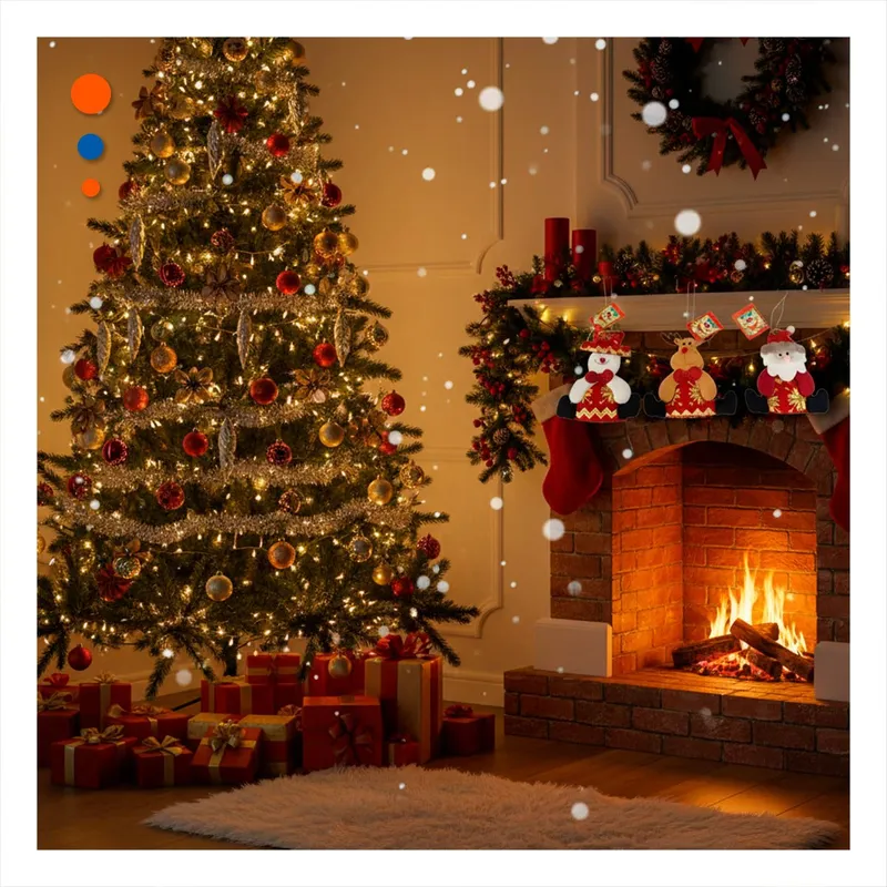 ANIMALIA - Decoracion para Colgar de Rojo y Dorado Y+Ligas de Regalo