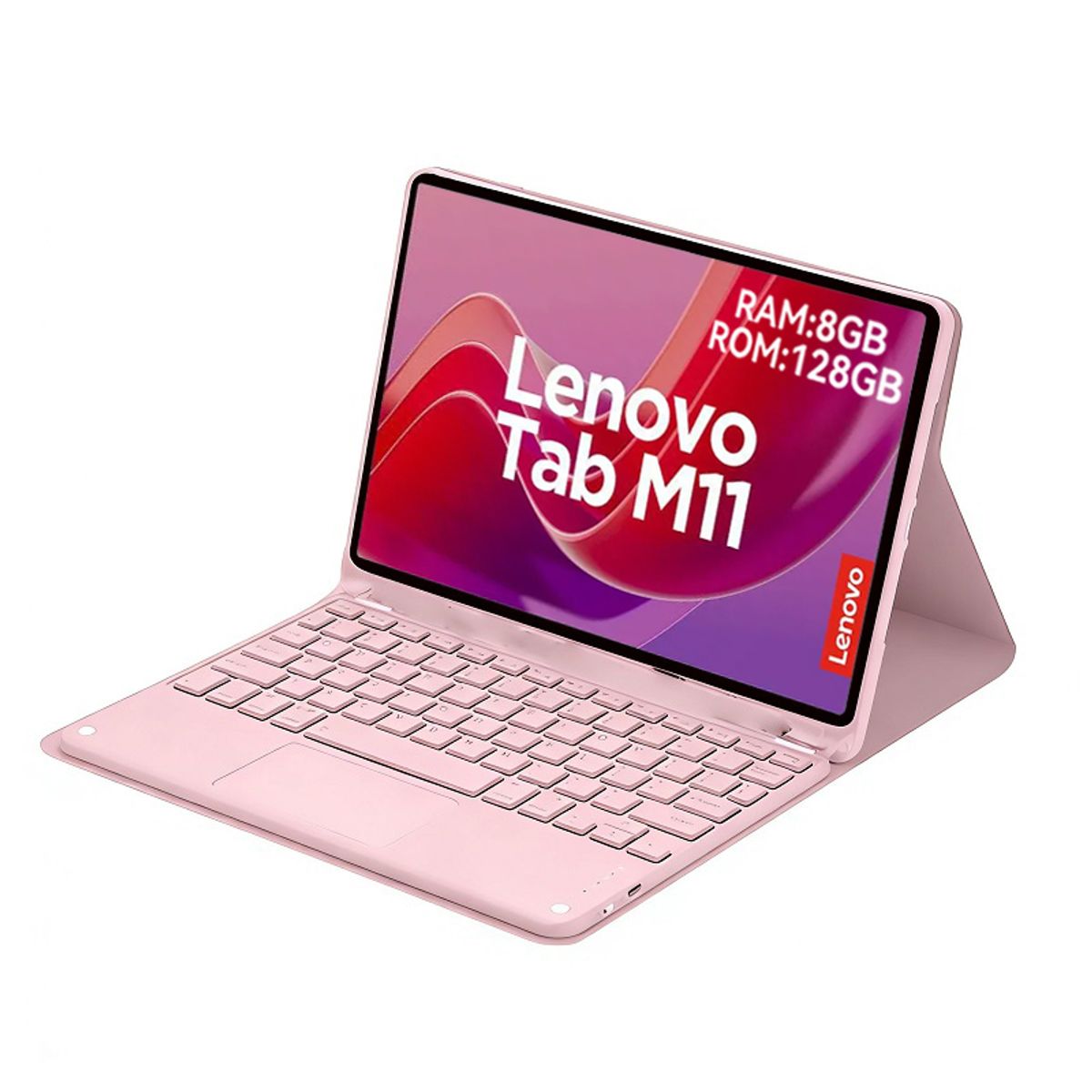 LENOVO - Tablet Lenovo M11 K10 8GB+128GB WiFi 11+Teclado Rosa