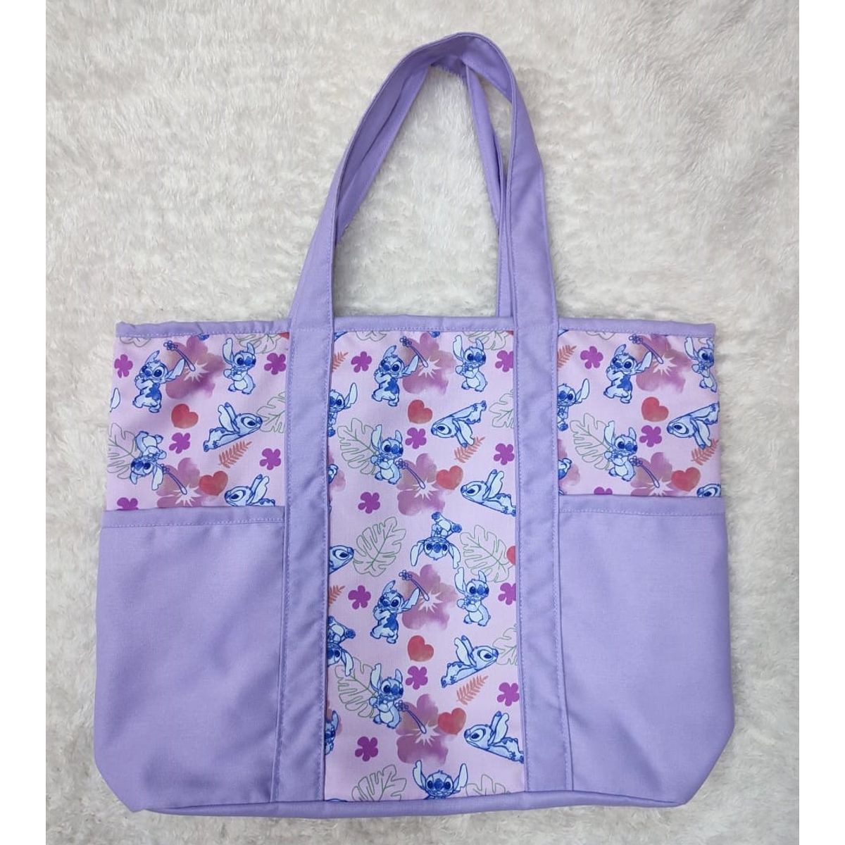DISNEY CLASICOS - Bolso de Drill Stitch Lila