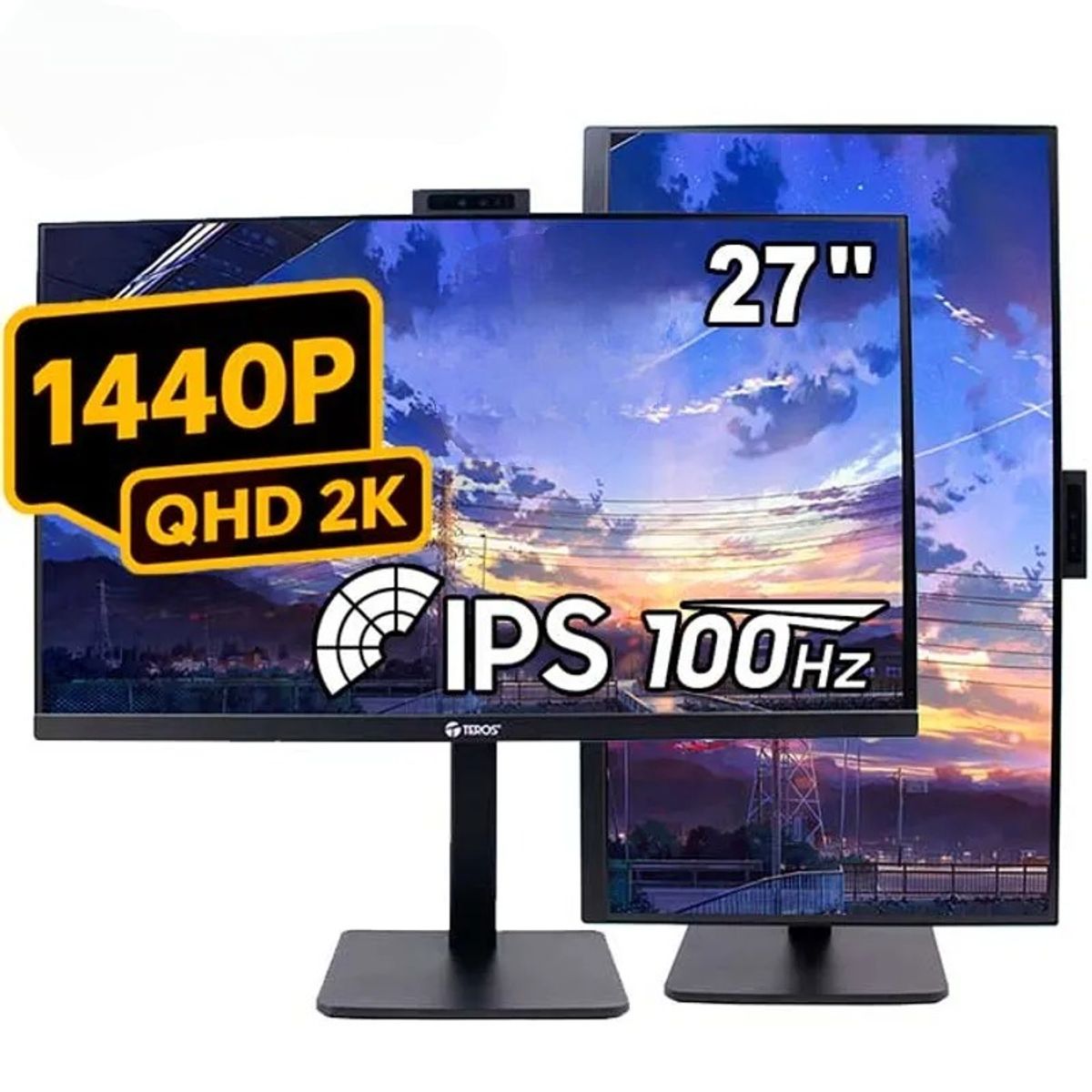 TEROS - Monitor GAMER Teros 2715CS 27 IPS 2k 100hz 1MS HDMI DP PARLANTE
