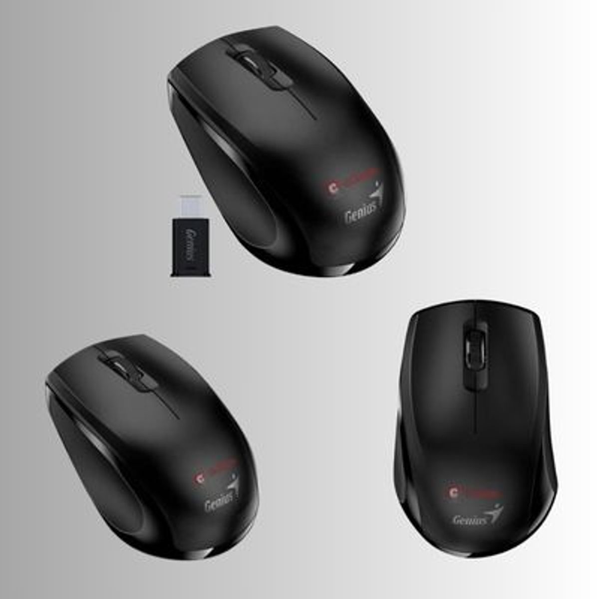 GENIUS - MOUSE GENIUS NX-8006S WIRELESS BLUEEYE SILENT ERGONOMICO BLACK 31030024400