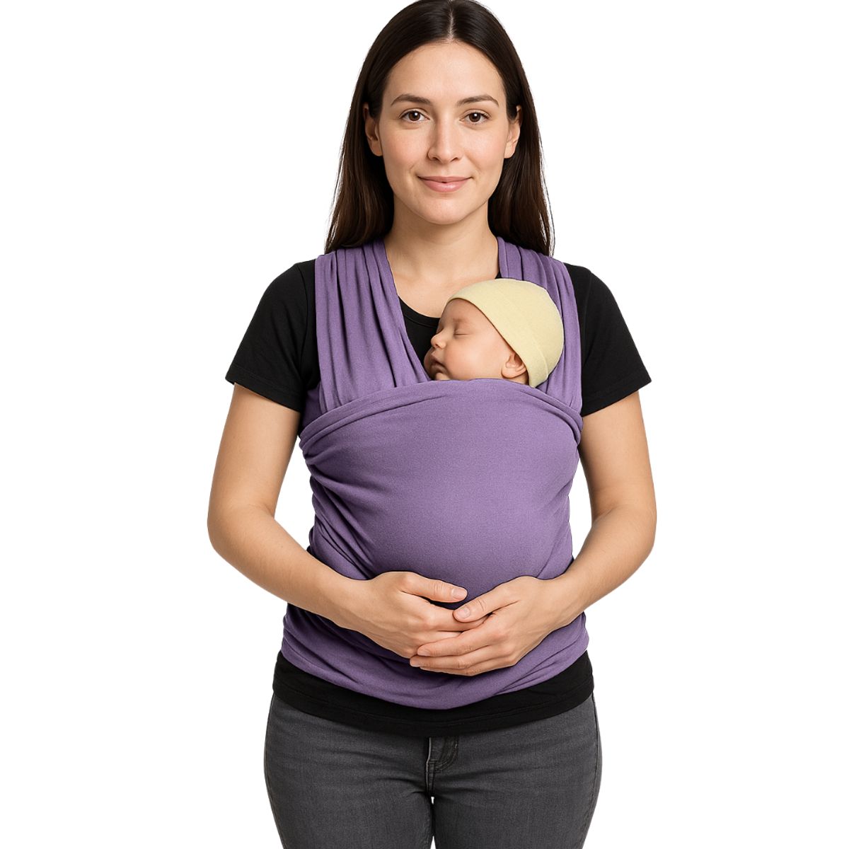 CERDITA - FULAR PARA BEBÉ CON BOLSILLO COLOR LILA