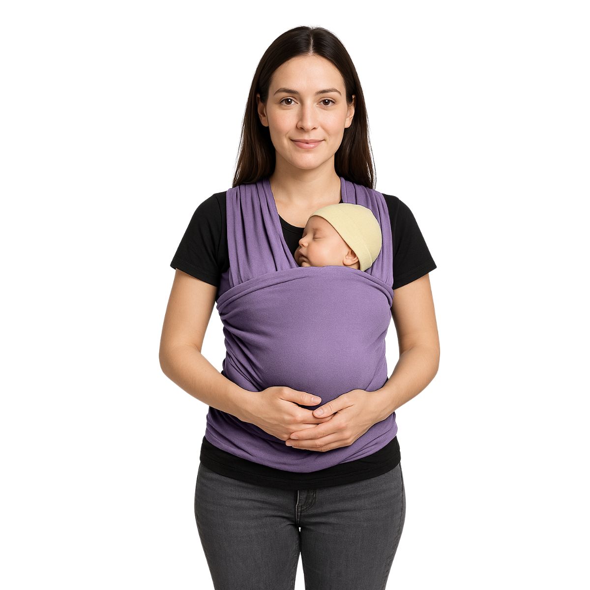 CERDITA - FULAR PARA BEBÉ CON BOLSILLO COLOR LILA