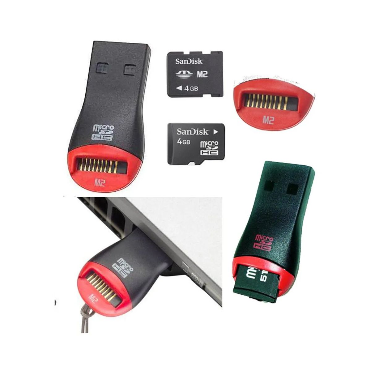 GENERICO - Lector De Tarjetas De Memoria Micro Sd A Usb 2.0