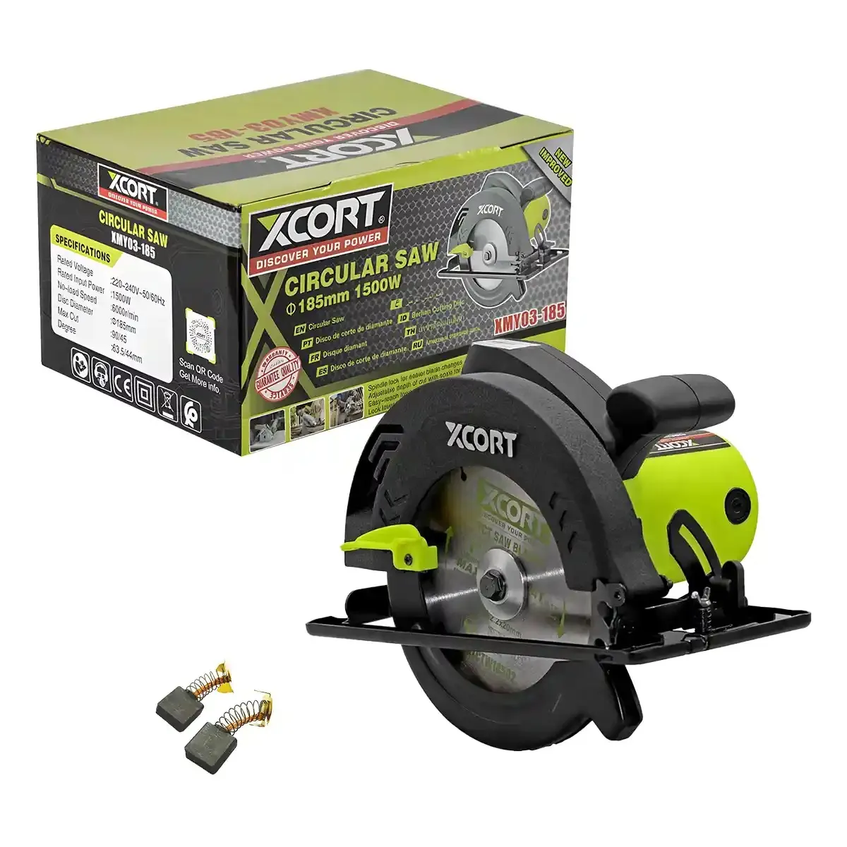 Sierra Circular 7 1/4″ 1500W 6000Rpm XCORT XMY03-185, marca XCORT - Foto Principal