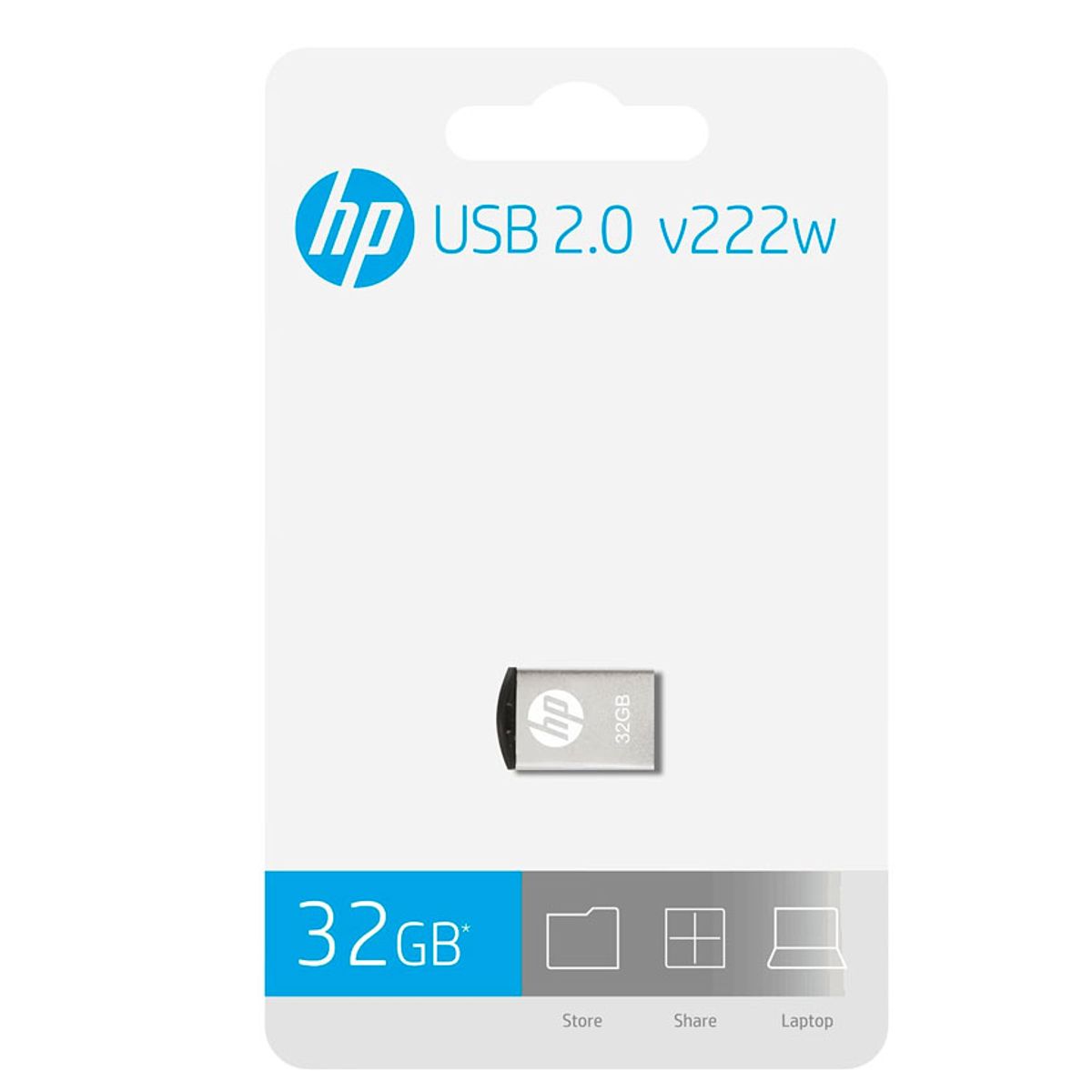 HP - Memoria USB HP V222W 32GB USB 2.0 Silver (HPFD222W-32)