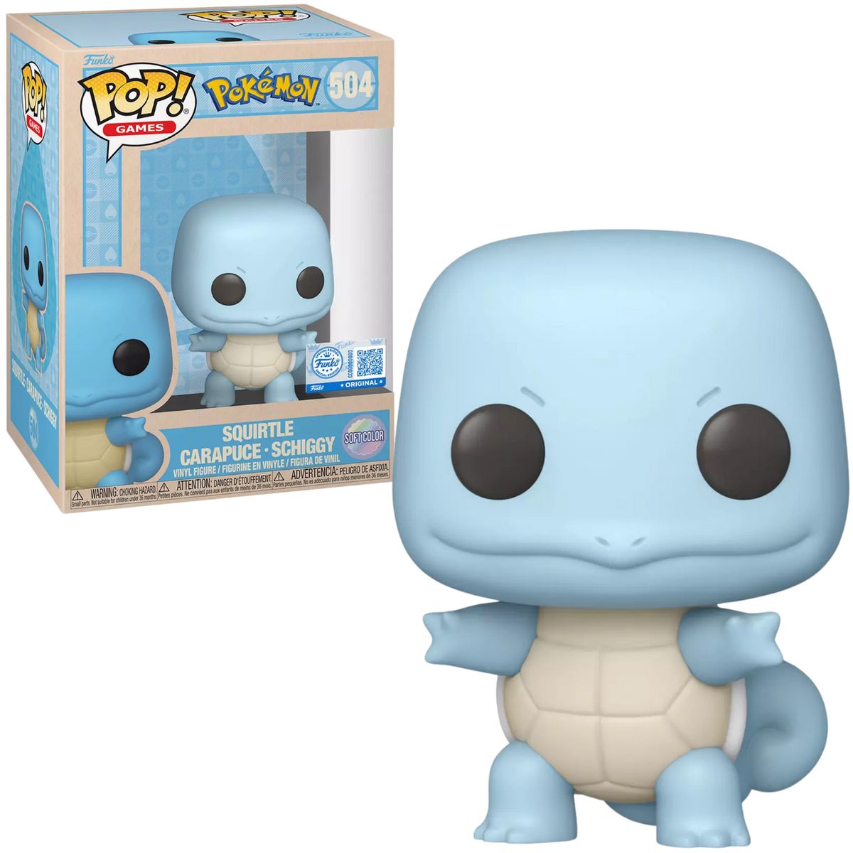FUNKO - Funko Pop Squirtle Soft Color - exclusiv Box Lunch - Pokémon