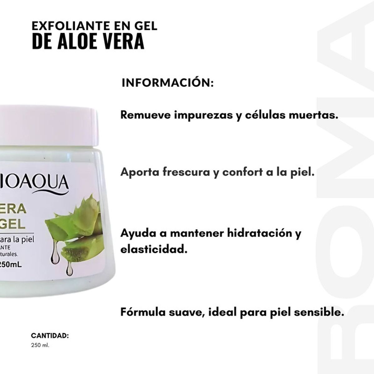 BIOAQUA - PACK 2 EXFOLIANTE EN GEL DE ALOE VERA 250ML BIOAQUA