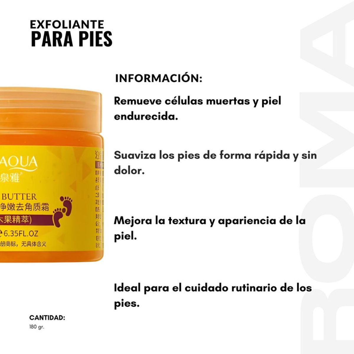BIOAQUA - PACK 3 EXFOLIANTE PARA PIES 180G BIOAQUA
