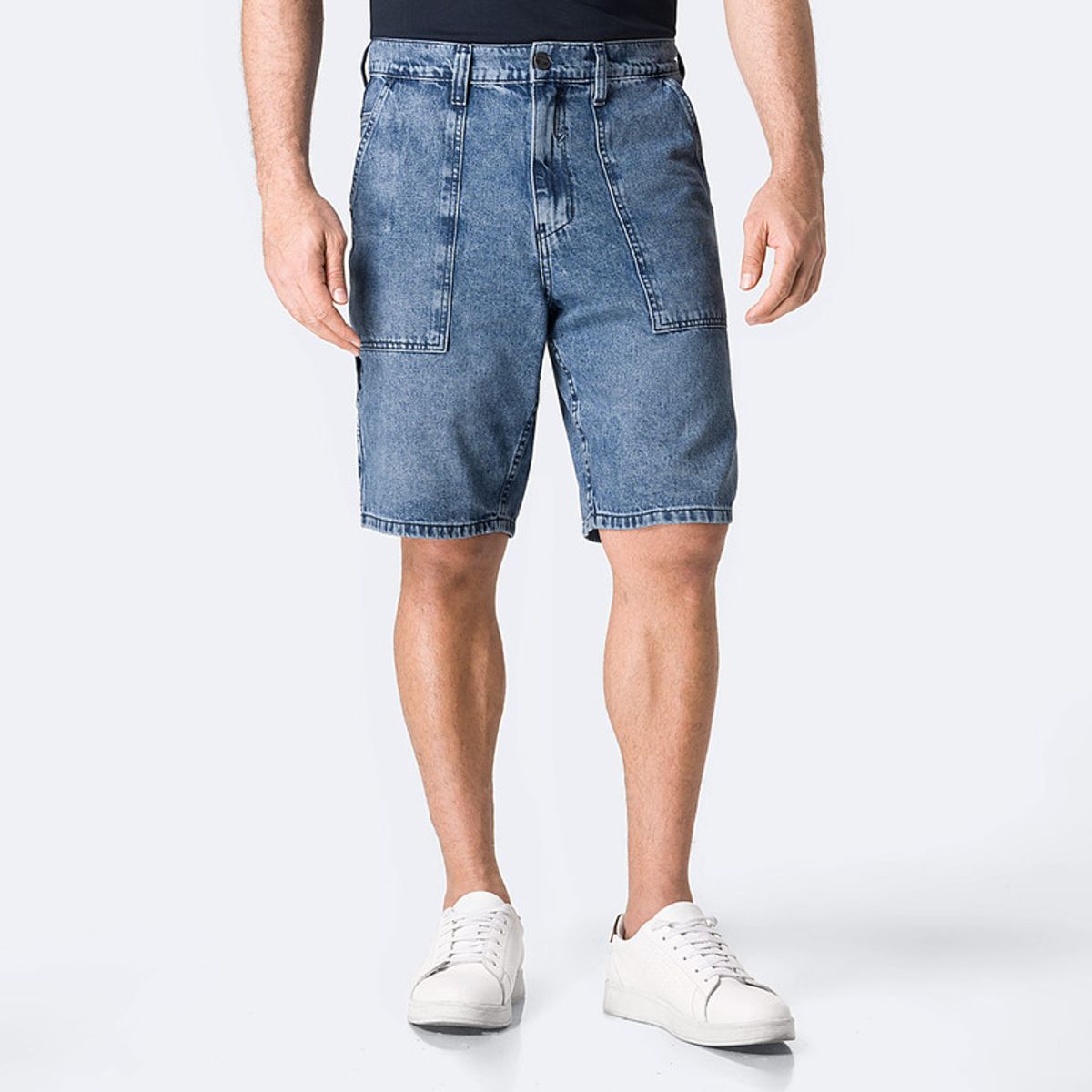 PIONIER - Bermuda Jean Denim Hombre Pionier Ferlu