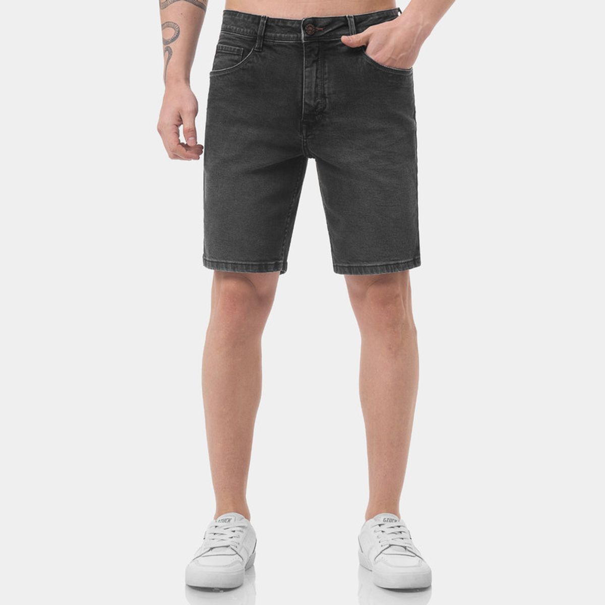 GZUCK - Short Denim Stretch Hombre Gzuck Brun