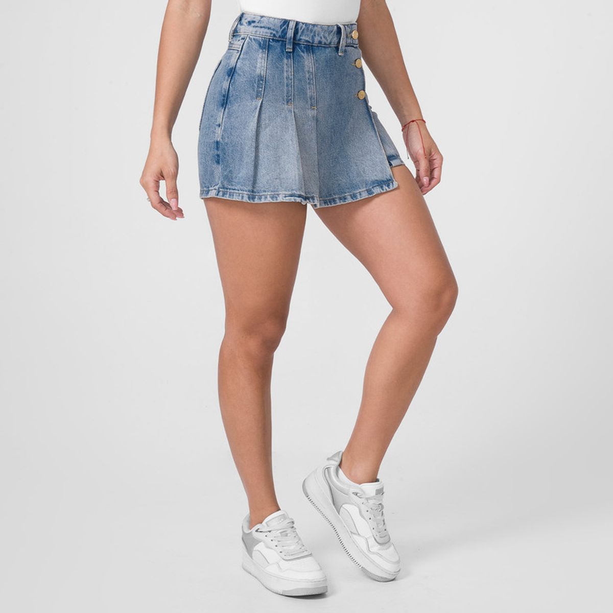 FITS ME - Mini Short Denim Stretch Mujer Fits Me Veksam