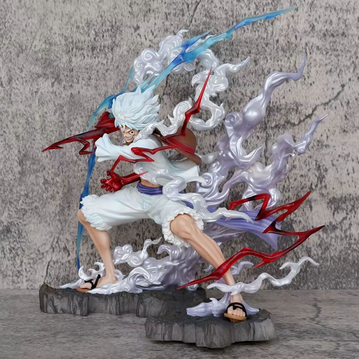GENERICO - Figura de Accion Luffy One Piece Gear 5 Nica Lightning