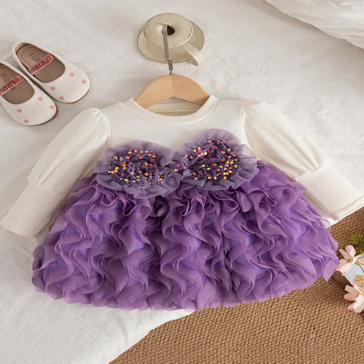 GENERICO - VESTIDO PARA NIÑA BEBE ELEGANTE