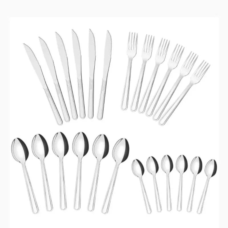 TRAMONTINA - Juego De Cubiertos Tramontina 24 piezas Mod. Búzios Acero Inox