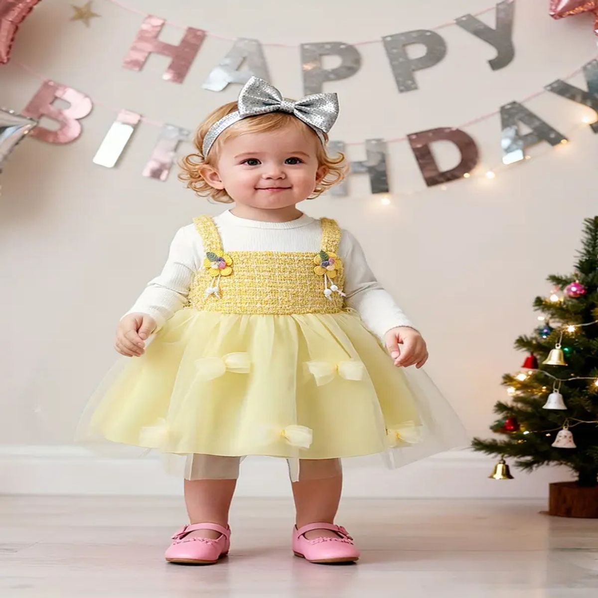 GENERICO - VESTIDO PARA NIÑA PARA AÑO NUEVO