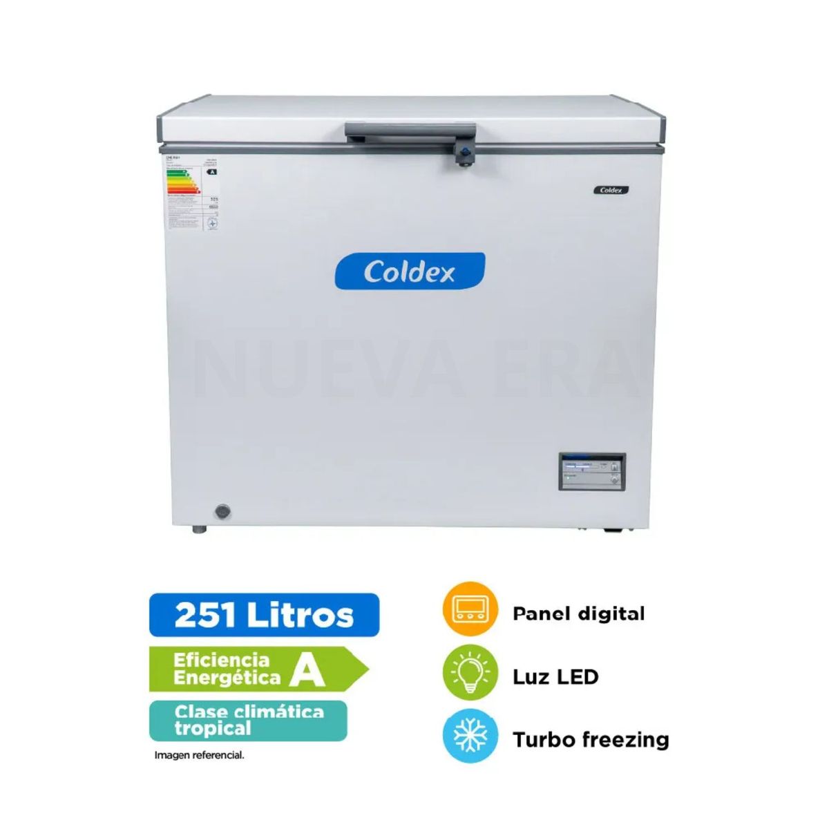 Coldex - Congeladora Coldex 251LT CH10PLUS Blanco