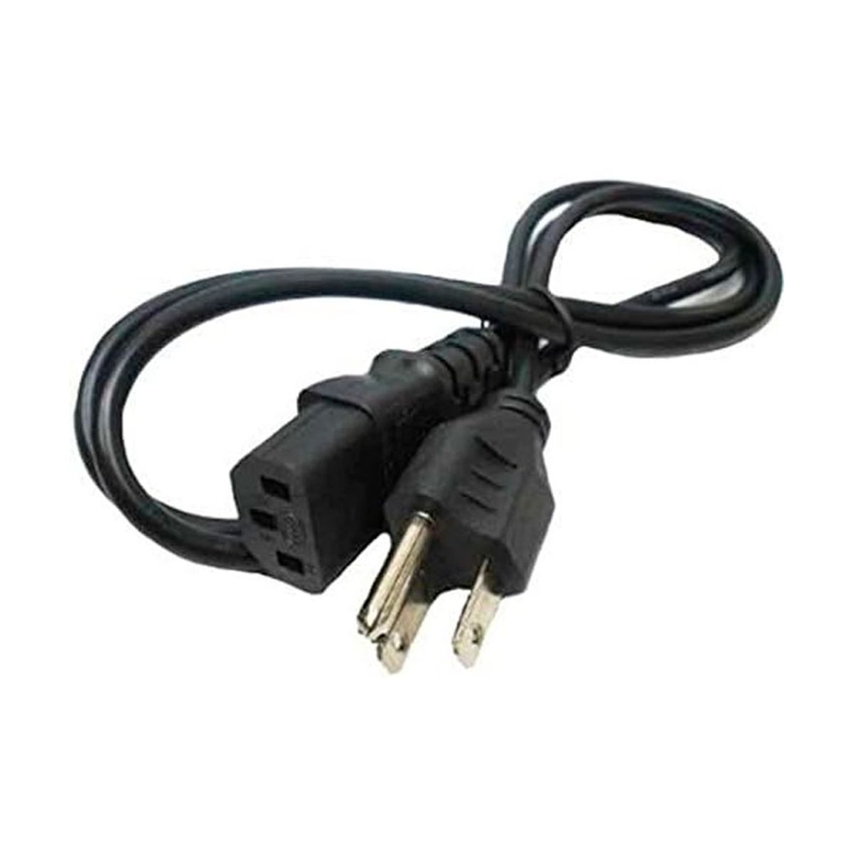 GENERICO - Cable de poder para Computadoras Monitores conector de 3 espigas tipo NEMA