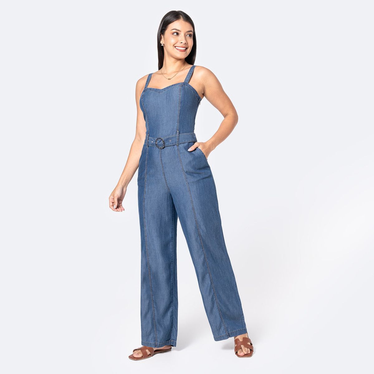 PIONIER - Enterizo Jean Denim Mujer Pionier Kyrali