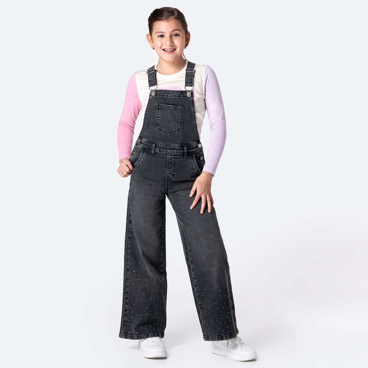 PIONIER - Enterizos Overall Denim Stretch Shonia Niña
