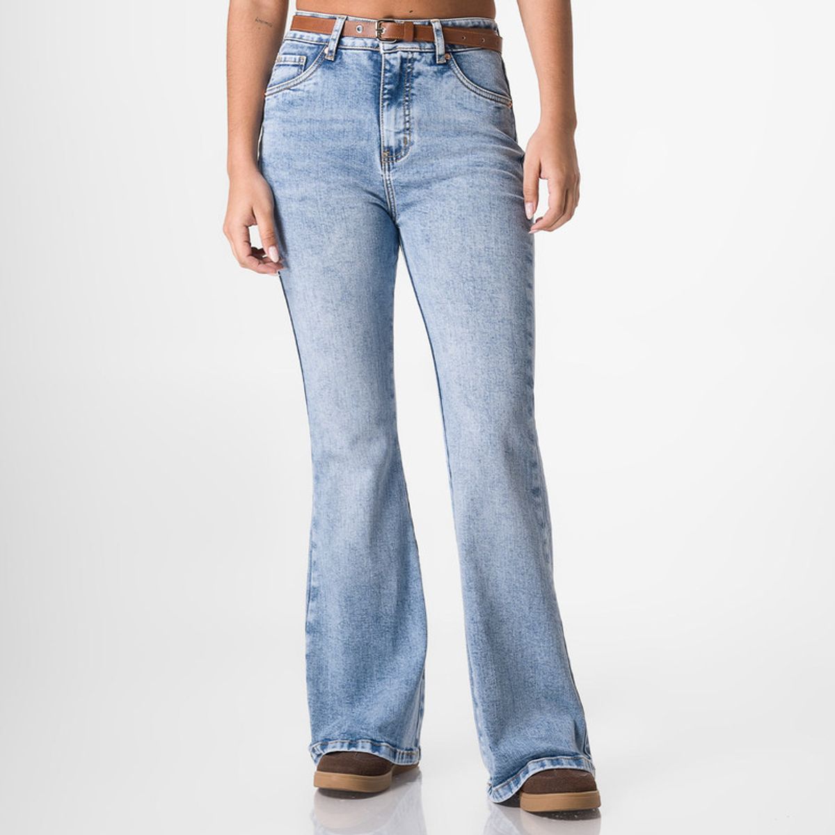 SQUEEZE - Pantalon Moda Denim Stretch Cariid Mujer