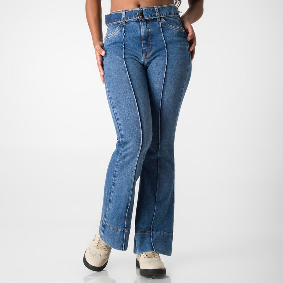 SQUEEZE - Pantalon Moda Denim Stretch Anaila Mujer