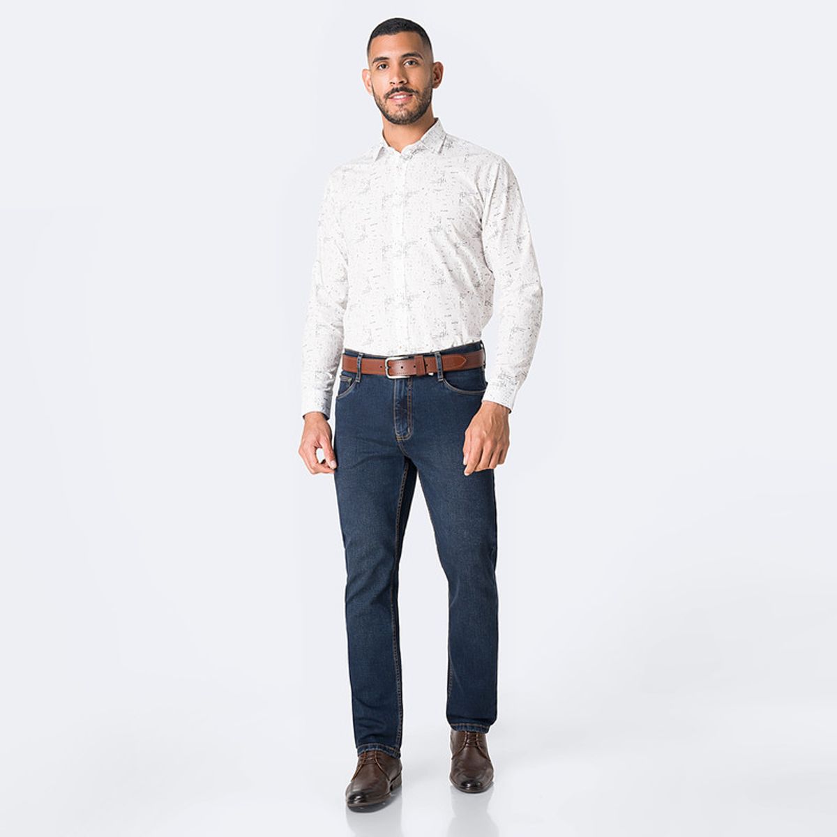 PIONIER - Pantalón Jean Semi Pitillo Denim Stretch Hombre Pionier Forland New