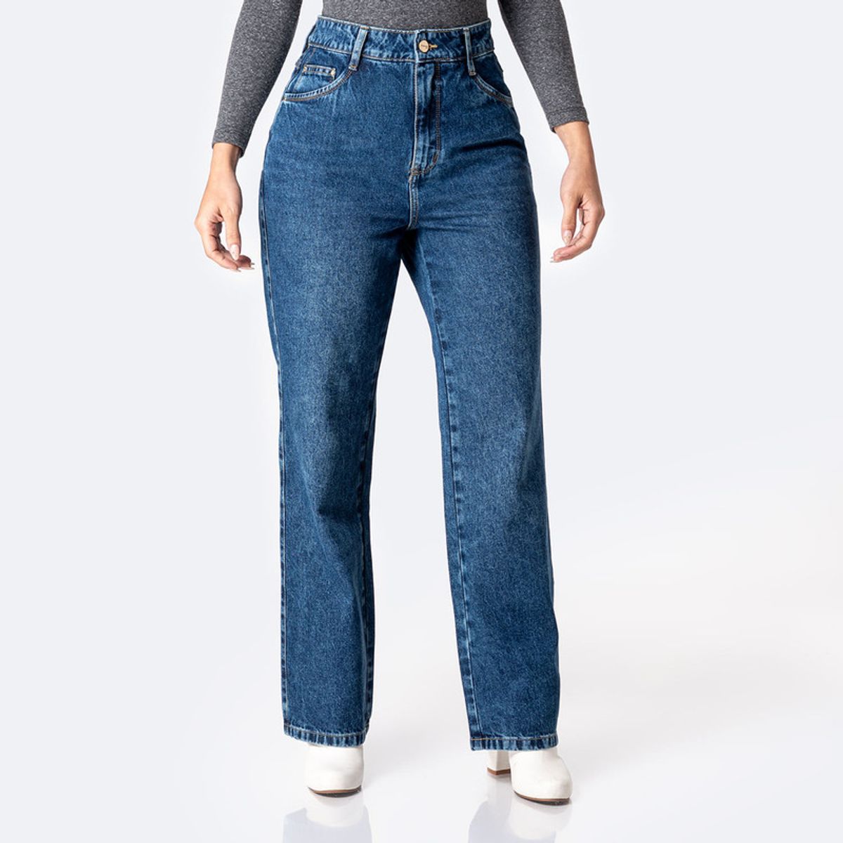 PIONIER - Pantalon Basico Denim Deyam Mujer