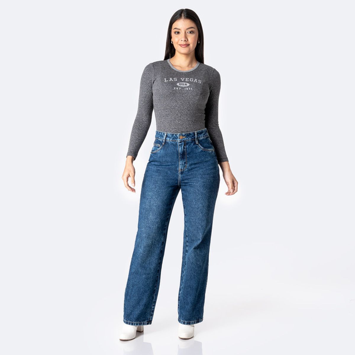 PIONIER - Pantalon Basico Denim Deyam Mujer