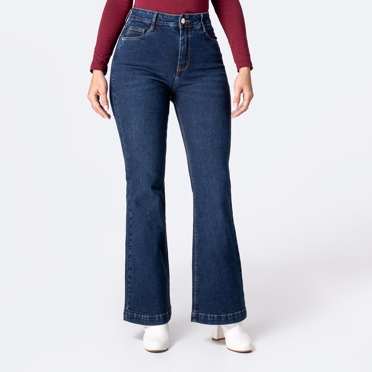 PIONIER - Pantalon Basico Denim Stretch Hallyh Mujer