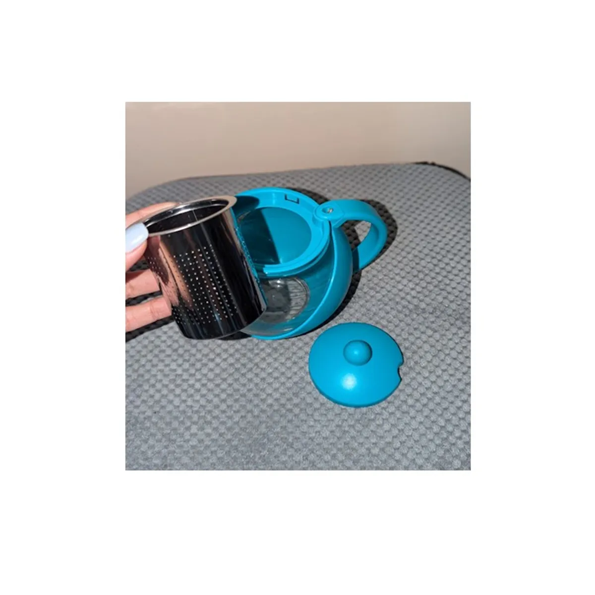 AZZORTI - Tetera infusora con filtro inoxidable para te y hierbas, capacidad 750 ml