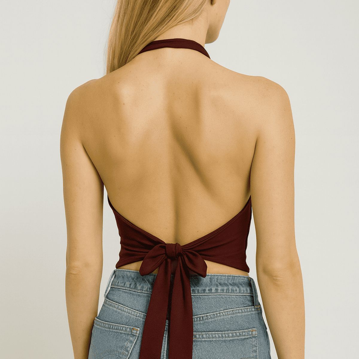 AMA OUTFITTERS - TOP MIRI HALTER DRAPEADO