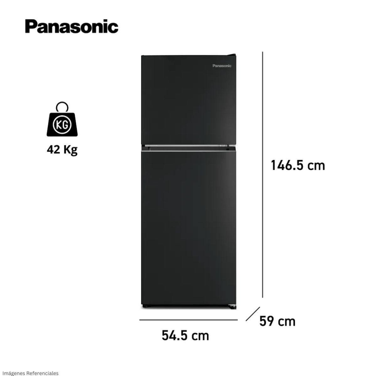 PANASONIC - Refrigeradora Panasonic 201 Lt Top Freezer No Frost - NR-BT30PV1BD