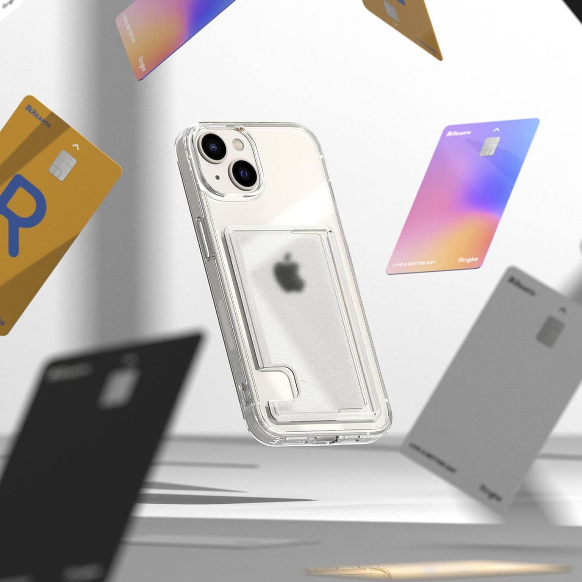 RINGKE - Case iPhone 14 Plus Ringke Tarjetero Transparente
