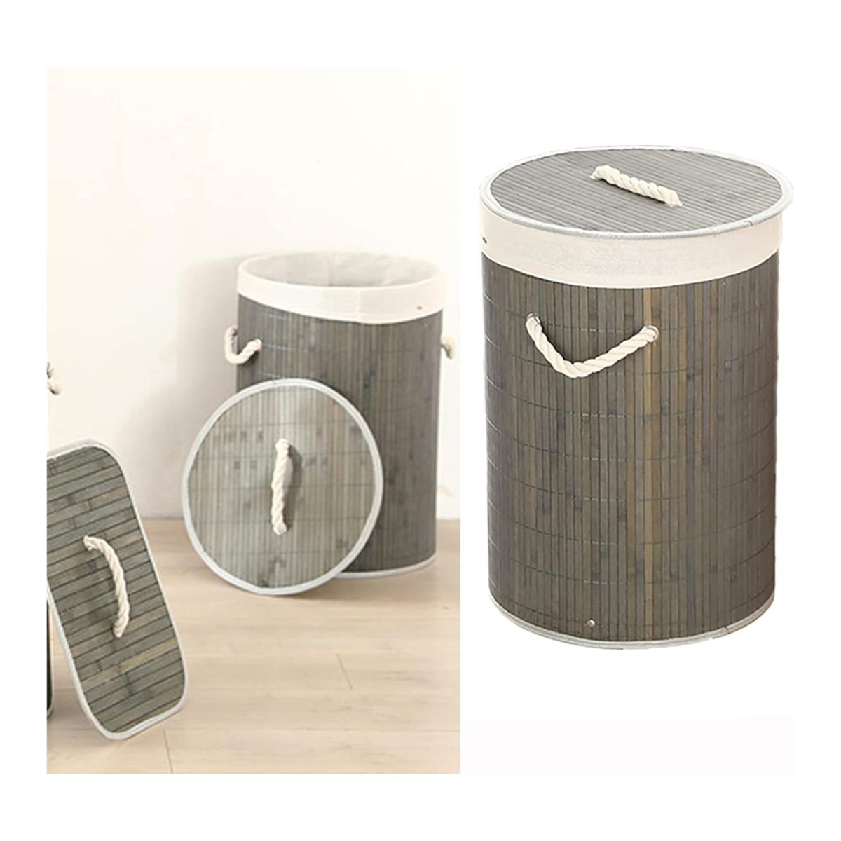 CUTE - CESTA REDONDA PARA ROPA SUCIA