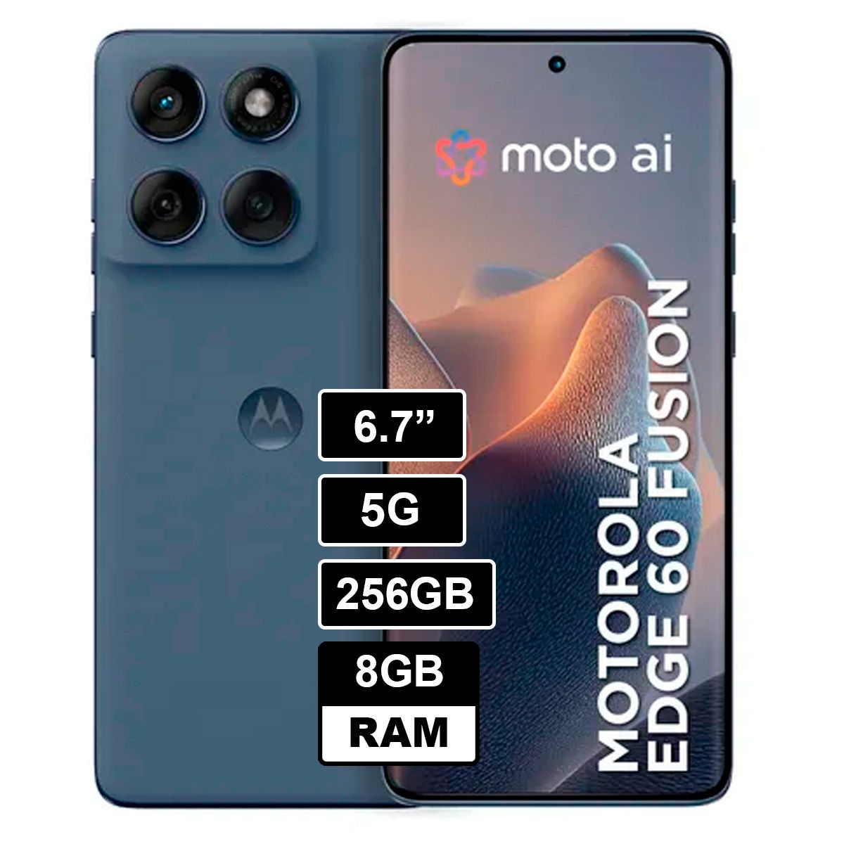 MOTOROLA - Edge 60 fusión 8GB 256GB Azul