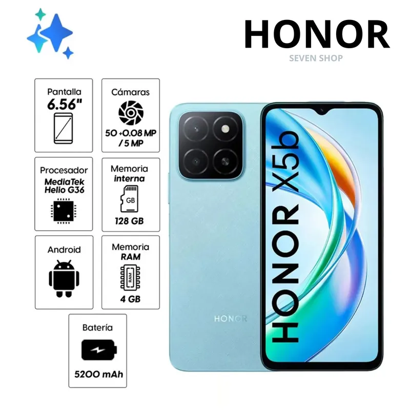 HONOR - CELULAR HONOR X5B  128GB 4GB  -  OCEAN BLUE