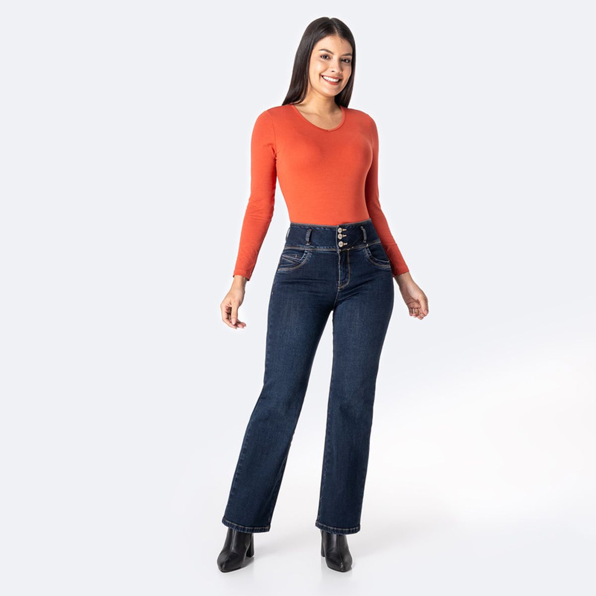 PIONIER - Pantalon Moda Denim Stretch Shethy Mujer