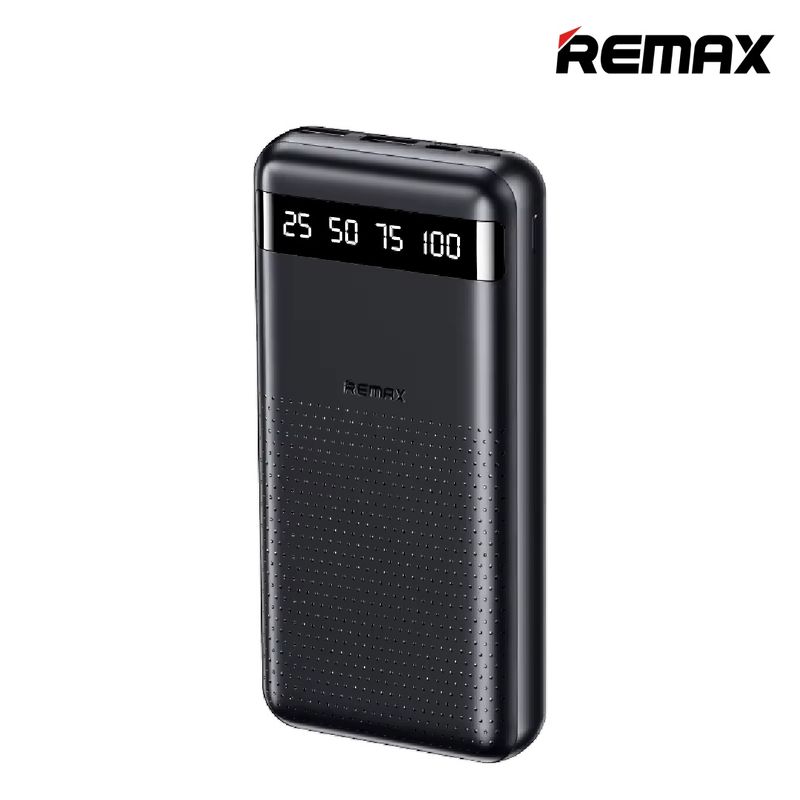 REMAX - Cargador Portátil 20000mAh Remax RPP-11 Negro 24A Slim
