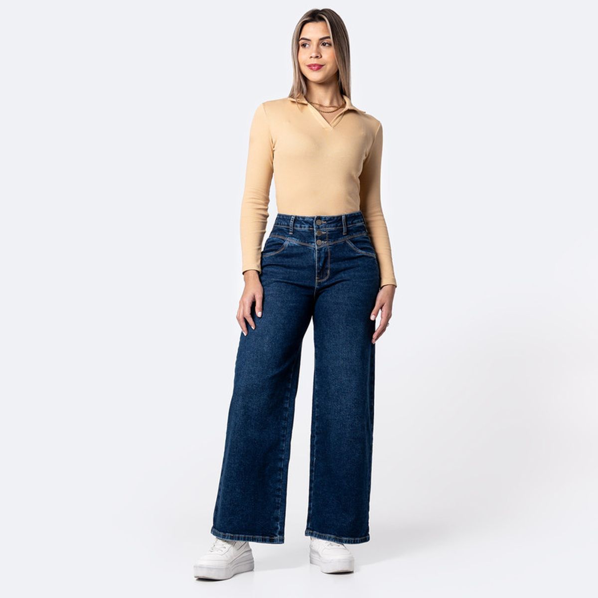 PIONIER - Pantalón Jean Denim Stretch Mujer Pionier Amexy