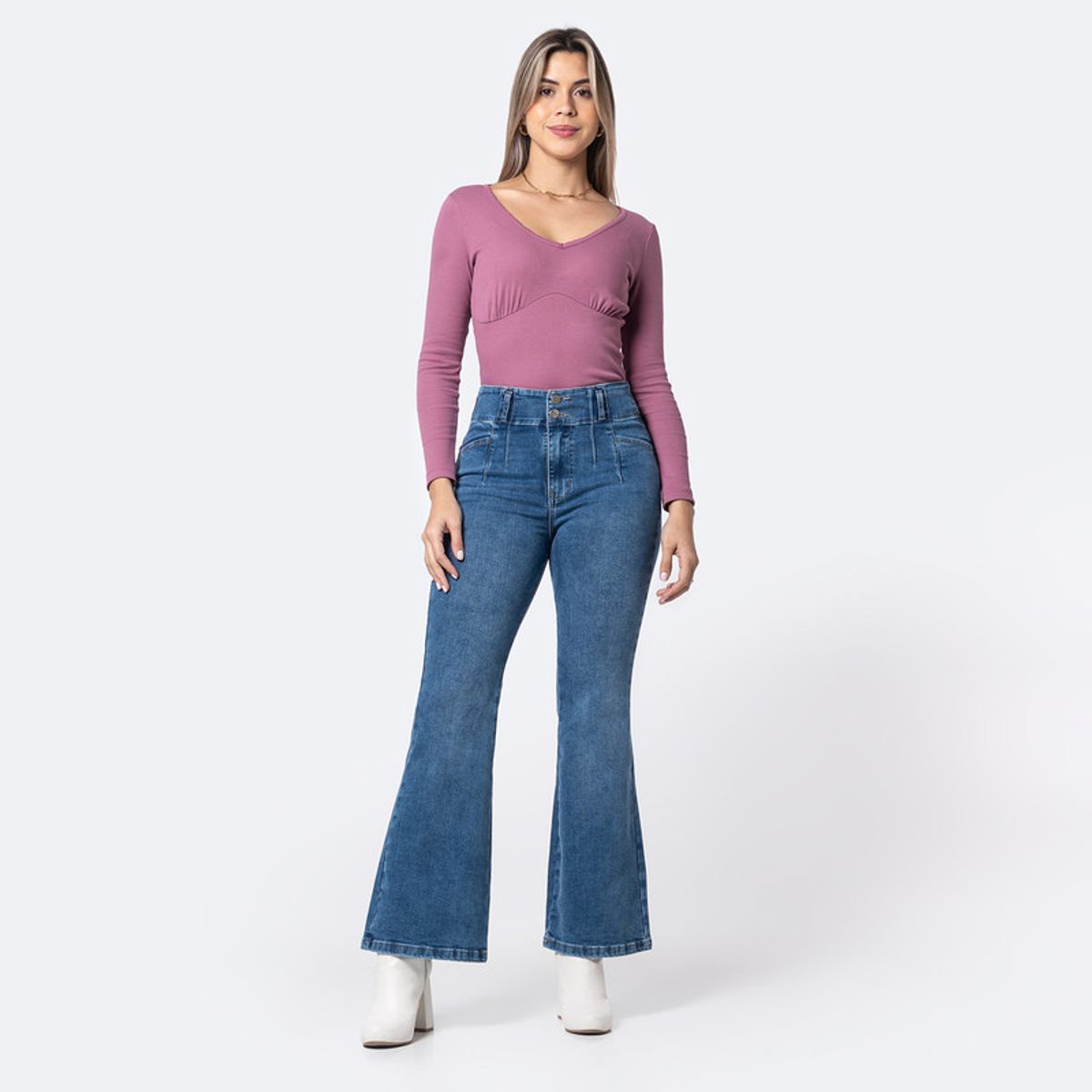 PIONIER - Pantalón Jean Denim Stretch Mujer Pionier Arorah