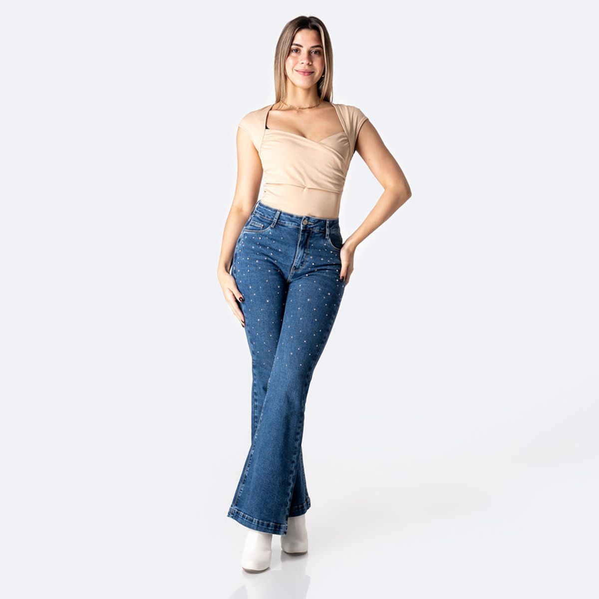 PIONIER - Pantalón Jean Denim Stretch Mujer Pionier Hallyh Bri