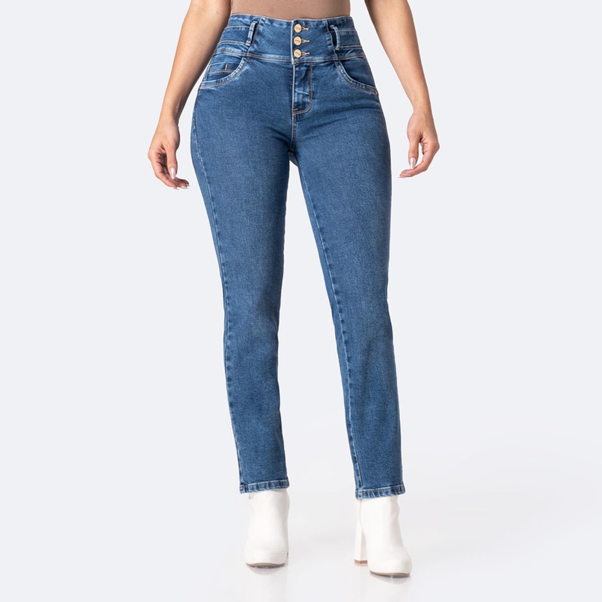 PIONIER - Pantalón Jean Denim Stretch Mujer Pionier Ainna