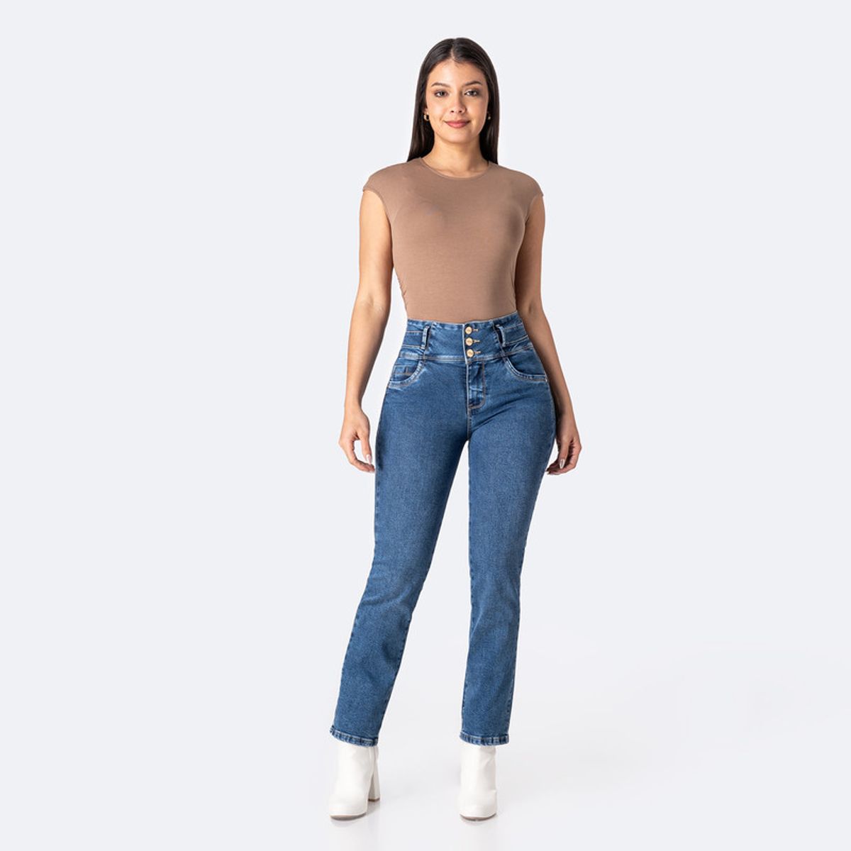 PIONIER - Pantalón Jean Denim Stretch Mujer Pionier Ainna