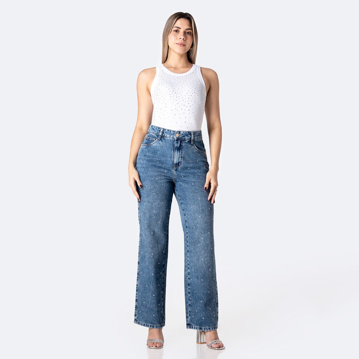 PIONIER - Pantalon Basico Denim Deyam Bri Mujer